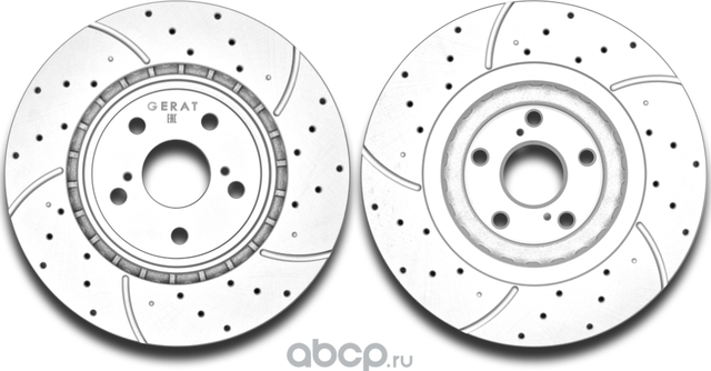 Тормозной диск Gerat DSK-F021P (передний) Platinum Gerat. Артикул DSKF021P