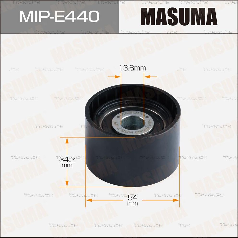 Ролик обводной ремня привода навесного оборудования (Masuma). Артикул MIPE440