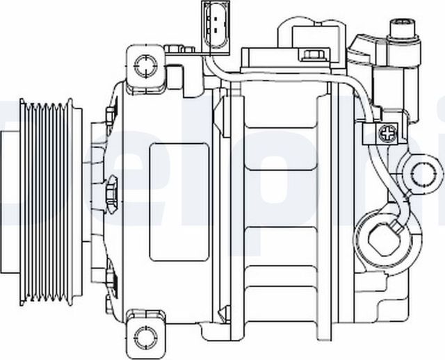Компрессор кондиционера Delphi. Артикул CS20522