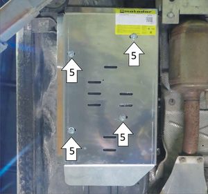 Защита Мотодор для трубок кондиционера Volkswagen Transporter T5 2009-2015. Артикул 02741