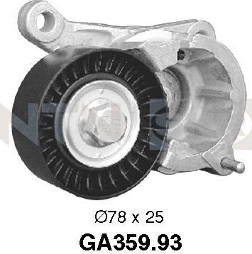 Натяжной ролик (натяжитель) приводного поликлинового ремня NTN / SNR. Артикул GA359.93