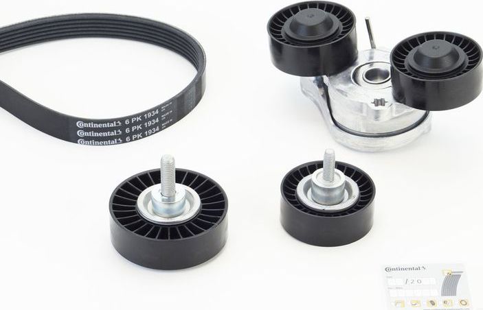 Приводной ремень поликлиновой с роликами (комплект) ContiTech. Артикул 6PK1934K1