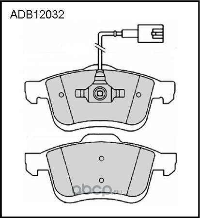 Колодки тормозные (Allied Nippon). Артикул ADB12032