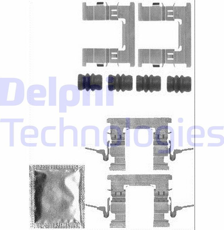 КОМПЛЕКТ МОНТАЖНЫЙ ДИСКОВЫХ ТОРМОЗНЫХ КОЛОДОК Delphi. Артикул LX0579