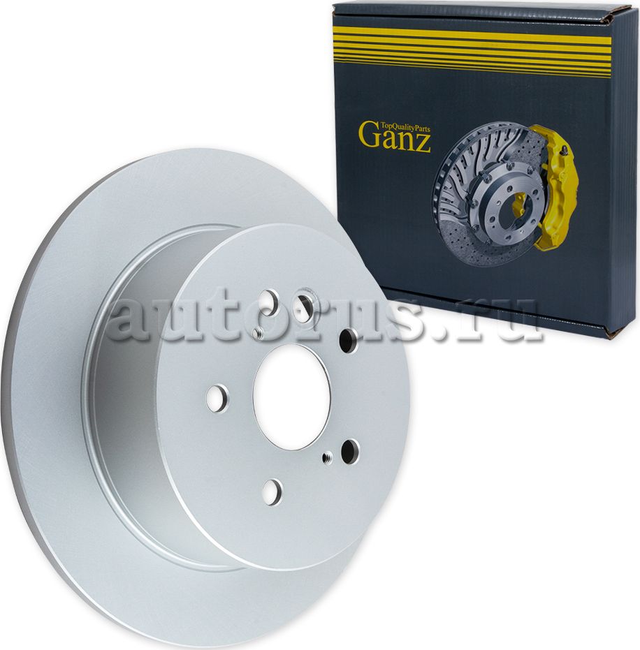Диск тормозной задний с покрытием (Ganz). Артикул GIJ06209