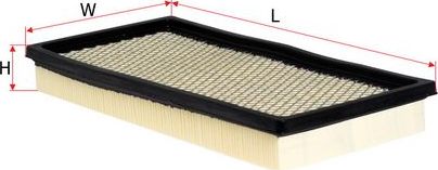 Воздушный фильтр Sakura для Jeep Cherokee II (XJ) 1984-2001. Артикул A-2002