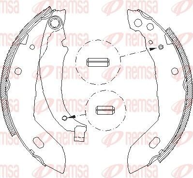 Тормозные колодки Remsa. Артикул 4083.00