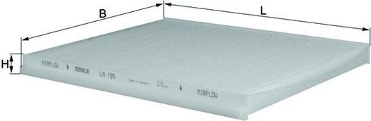 Салонный фильтр Mahle. Артикул LA 199