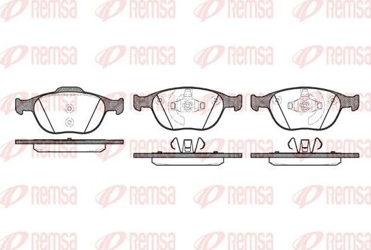 Тормозные колодки Remsa. Артикул 0984.00