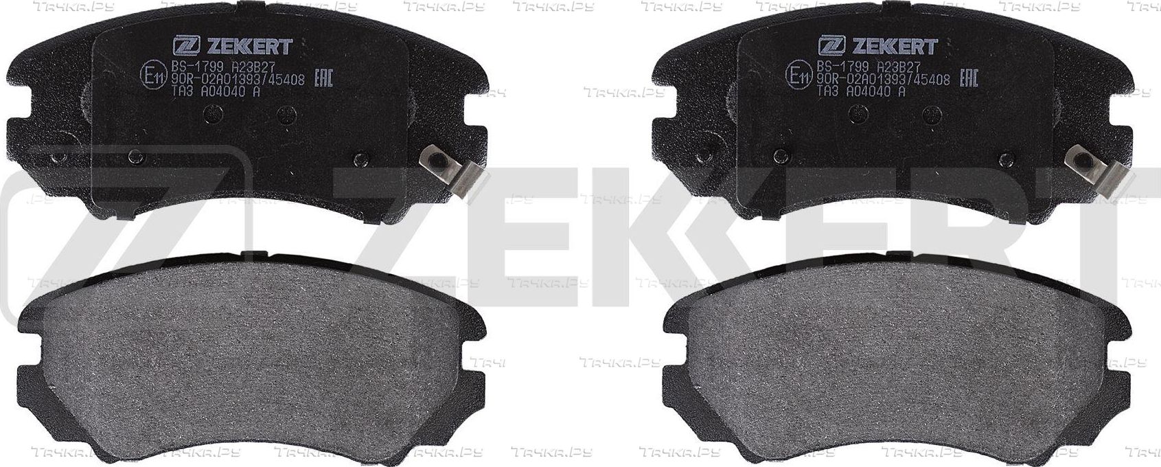 Тормозные колодки Zekkert передние для Hyundai Sonata V (NF) 2005-2005. Артикул BS-1799