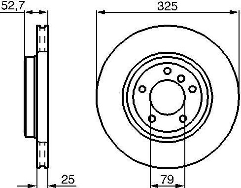 Тормозной диск Bosch. Артикул 0 986 478 012