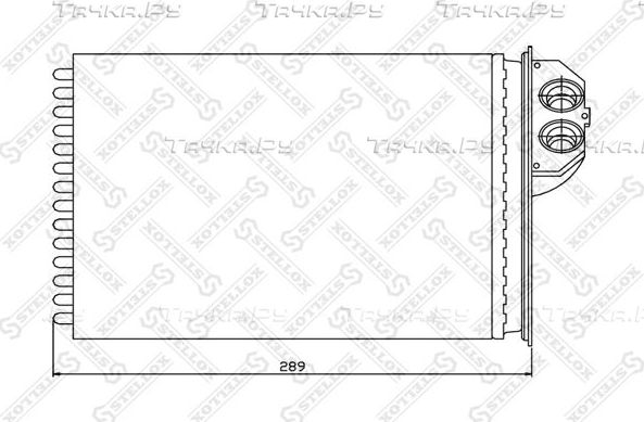 Радиатор отопителя (печки) Stellox. Артикул 10-35091-SX