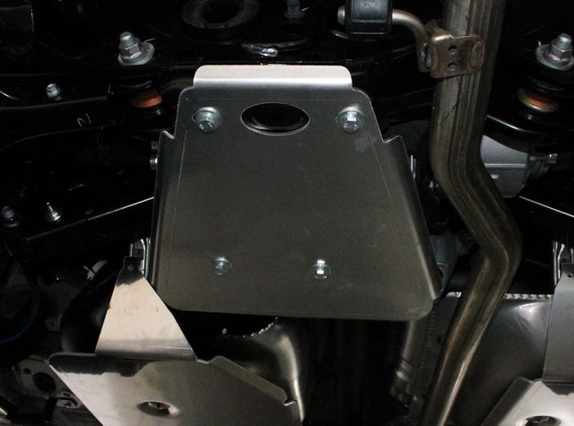 Защита алюминиевая ТСС (4 мм) для заднего дифференциала Toyota RAV4 V XA50 2019-2026. Артикул ZKTCC00422