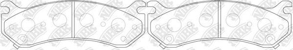 Тормозные колодки NiBK. Артикул PN0055