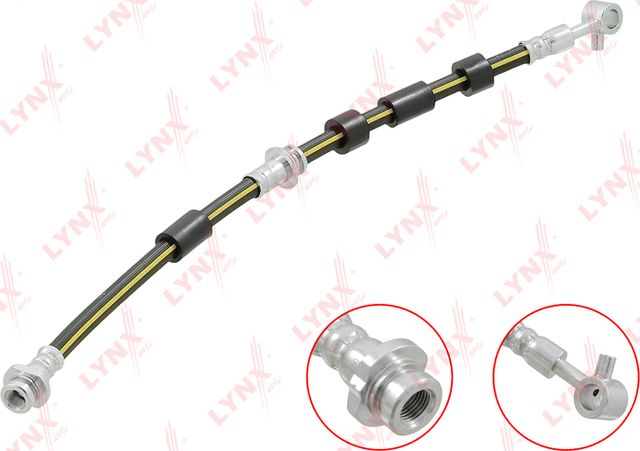 Тормозной шланг LYNXauto передний левый для Nissan Primera P10 1990-1996. Артикул BL-4042