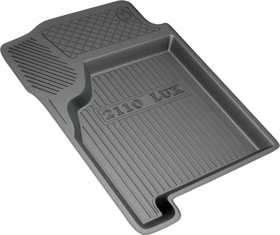 Коврики Rezkon резиновые левый передний (люкс) для салона Lada ВАЗ 2110 1995-2014. Артикул 1639050100
