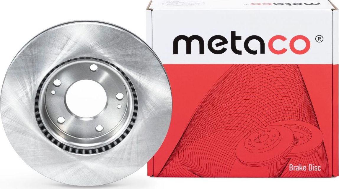 Диск тормозной передний вентилируемый (Metaco). Артикул 3050431