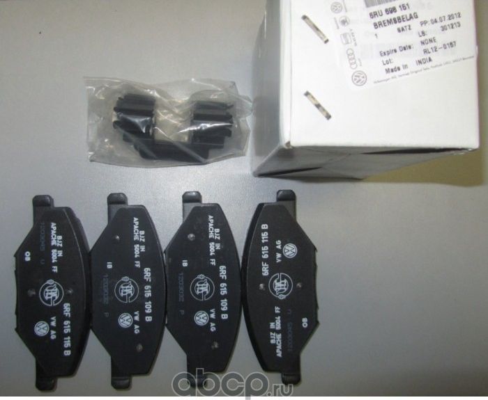 Тормозные колодки VAG. Артикул 6RU698151