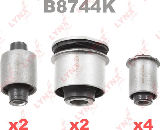 Сайлентблок заднего рычага подвески LYNXauto KIT. Артикул B8744K