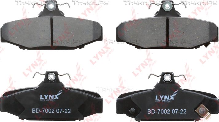 Тормозные колодки LYNXauto задние для Daewoo Korando 1999-2001. Артикул BD-7002