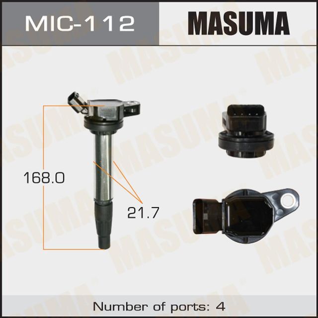 Катушка зажигания Masuma для Toyota Corolla E140, E150 2006-2014. Артикул MIC-112