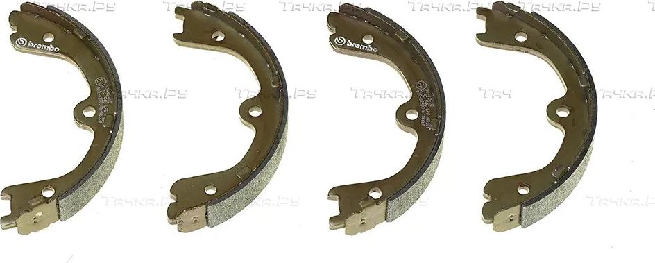 Тормозные колодки (стояночная тормозная система) Brembo ESSENTIAL LINE задние для Infiniti FX II (S51) 2008-2013. Артикул S 56 546