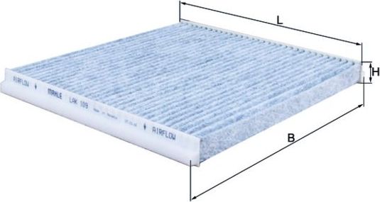 Салонный фильтр Mahle. Артикул LAK 109