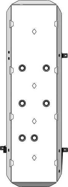 Защита алюминиевая АВС-Дизайн (4 мм) для бака Tank 300 2021-2026. Артикул 47.03ABC
