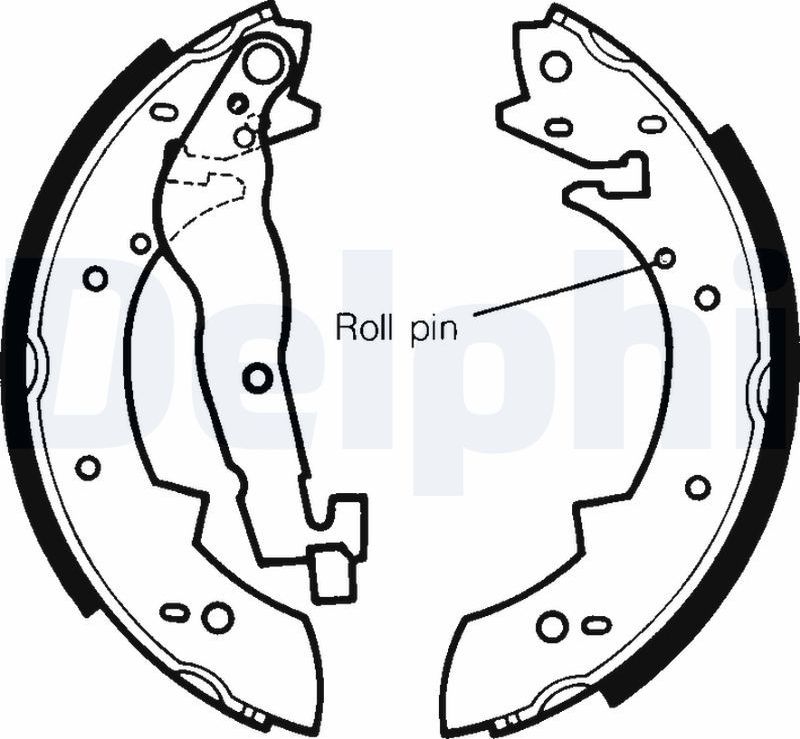 Тормозные колодки Delphi. Артикул LS1233