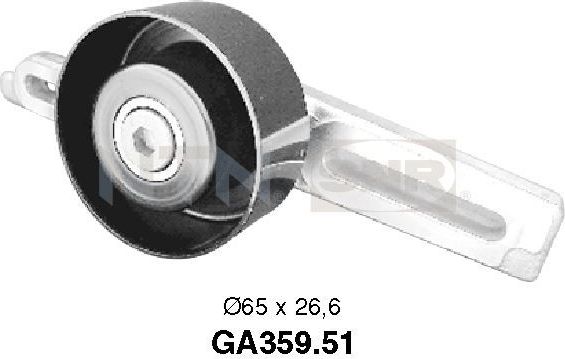 Натяжной ролик (натяжитель) приводного поликлинового ремня NTN / SNR. Артикул GA359.51