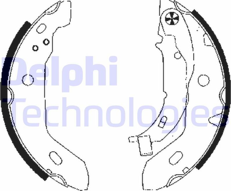 Тормозные колодки Delphi. Артикул LS1841