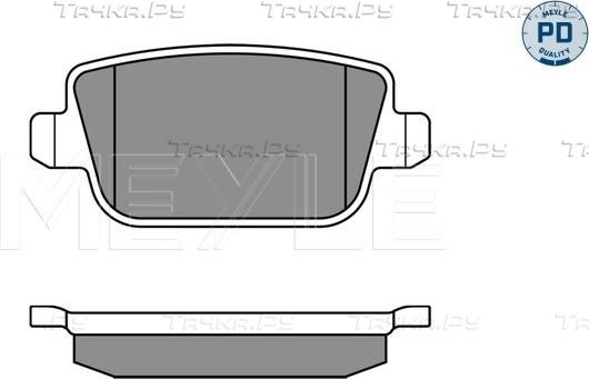Тормозные колодки Meyle PD задние для Ford Focus II 2008-2012. Артикул 025 245 3715/PD