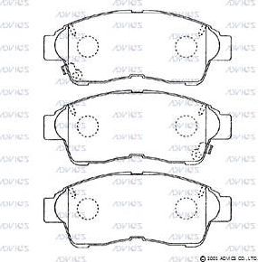 Тормозные колодки Advics. Артикул A1N048