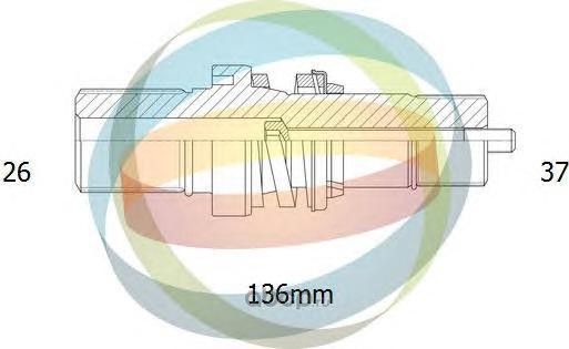 Полуосевой вал, дифференциал (ODM). Артикул 16210010
