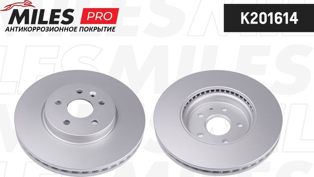 Тормозной диск Miles передний для Chevrolet Tracker III (Trax) 2012-2026. Артикул K201614