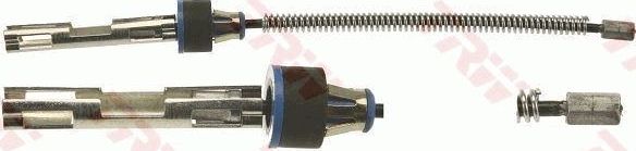 Трос ручника (тросик ручного тормоза) TRW задний правый/левый для Ford B-MAX 2012-2018. Артикул GCH433