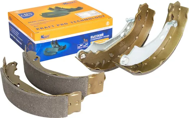 Колодки тормозные RENAULT LOGAN/SANDERO 04- барабаные 180mm (Kraft). Артикул KT091503