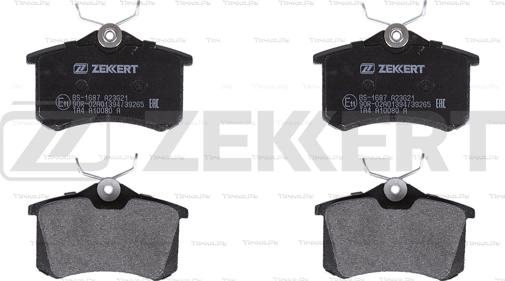 Тормозные колодки Zekkert задние для Fiat Ulysse I 2002-2002. Артикул BS-1687