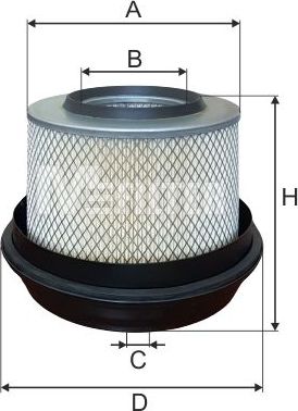 Воздушный фильтр MFilter для Mercedes-Benz T2 II 1986-1994. Артикул A 572