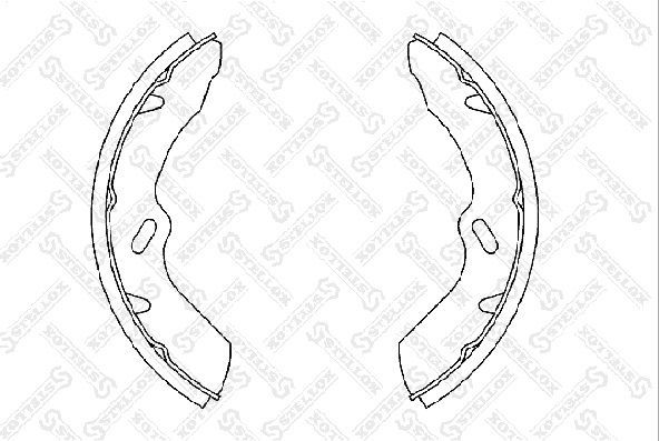 Тормозные колодки Stellox задние для Renault Clio I 1991-1998. Артикул 000 755-SX
