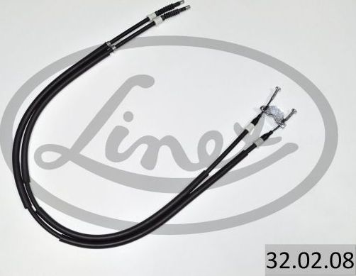 Трос ручника (тросик ручного тормоза) Linex задний для Opel Astra H 2004-2014. Артикул 32.02.08