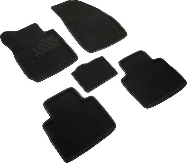 Коврики Seintex 3D ворсовые для салона Jaecoo J8 2024-2026 ЧЕРНЫЕ. Артикул 316659