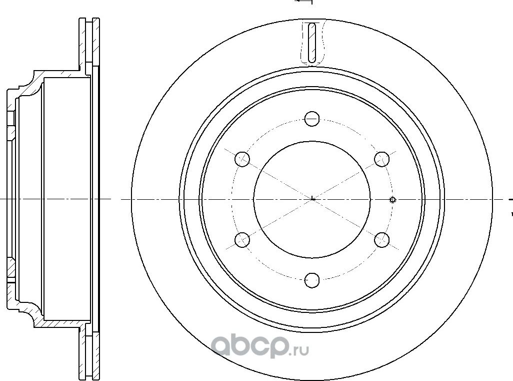 Диск тормозной вентилируемый (G-Brake). Артикул GR02149