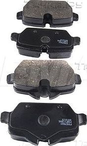 Тормозные колодки Fremax задние для BMW 1 I (E81/E82/E87/E88) 2004-2012. Артикул FBP-1386