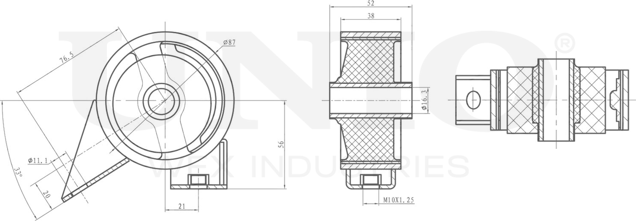Опора двигателя (Unio). Артикул RMP-15058