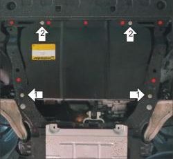 Защита Мотодор для двигателя и КПП Ford Mondeo седан 2015-2026. Артикул 60713