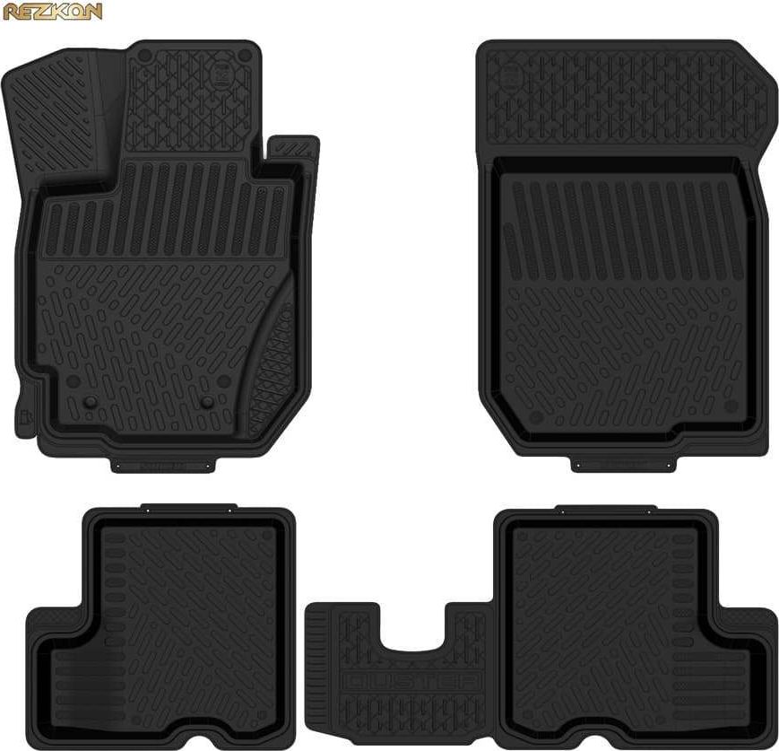 Коврики Rezkon Ser.S резиновые для салона Chevrolet Tracker 2019-2026. Артикул 1012050200