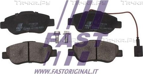 Тормозные колодки Fast передние для Fiat Fiorino III 2008-2026. Артикул FT29123
