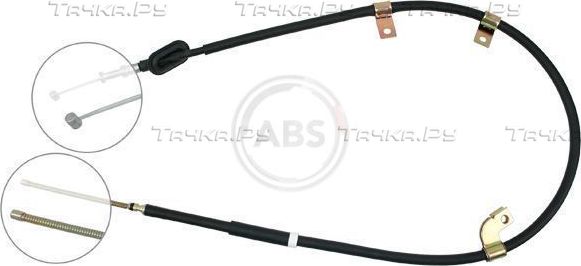 Трос ручника (тросик ручного тормоза) ABS. Артикул K15868