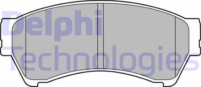 Тормозные колодки Delphi (Low-Metallic) передние для Mazda 6 II (GH) 2007-2013. Артикул LP2111